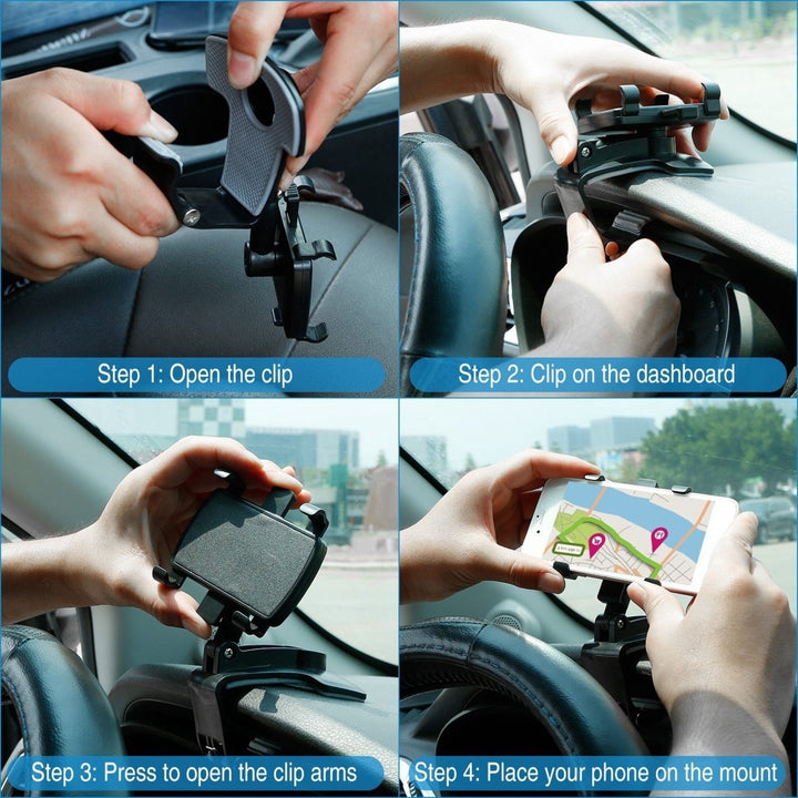 Car Dashboard Phone Stand Car Phone Holder Non-slip 360 Rotation Dashboard Phone Holder Suitable For 3-7in Cell Phone Image 6