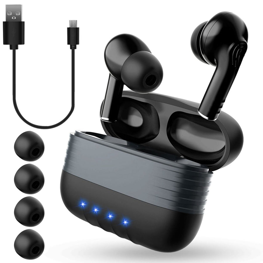 Waterproof Wireless 5.0 TWS Earbuds Wireless Headsets Magnetic Charging Case Battery Remain Display Image 1