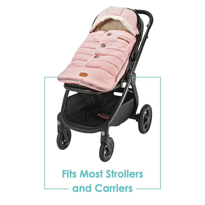 JJ Cole Bundleme Urban Toddler Bunting Bag Pink for Car Seat or Stroller J00874 Image 3