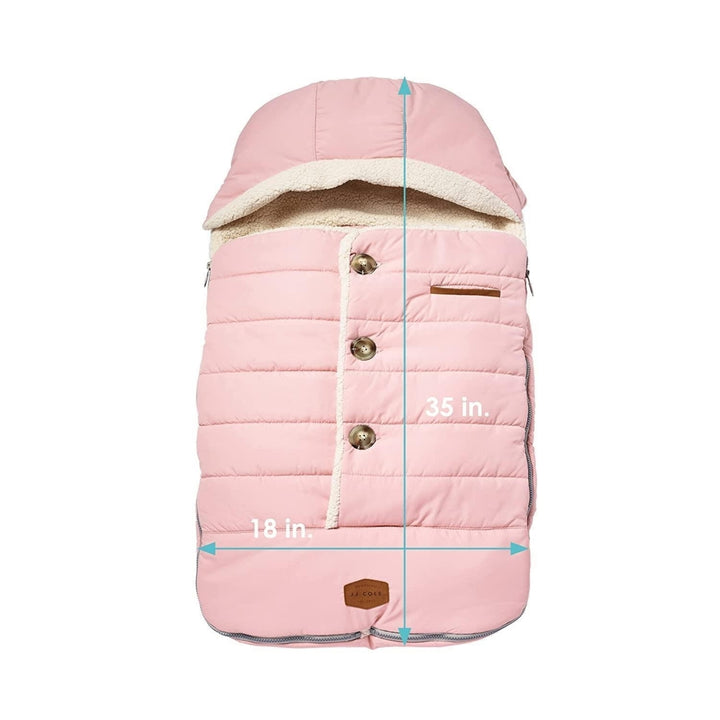 JJ Cole Bundleme Urban Toddler Bunting Bag Pink for Car Seat or Stroller J00874 Image 6