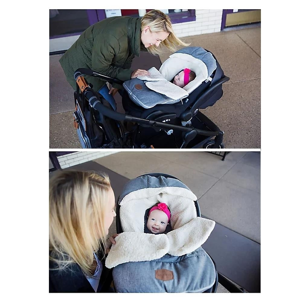 JJ Cole Bundleme Urban Toddler Bunting Bag Pink for Car Seat or Stroller J00874 Image 8