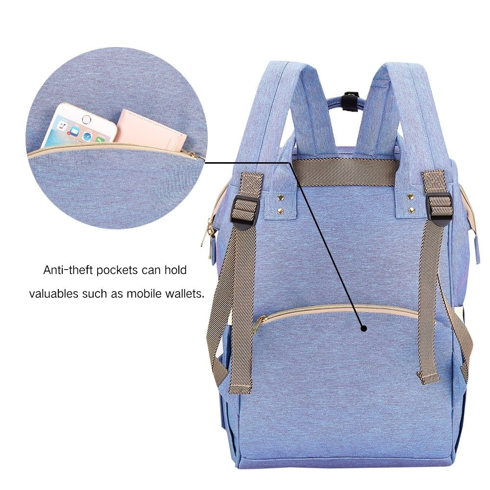 Multi-Function Waterproof Diaper Bag Travel Backpack Nappy Tote Bags for Baby Care Large Capacity Stylish and Image 6