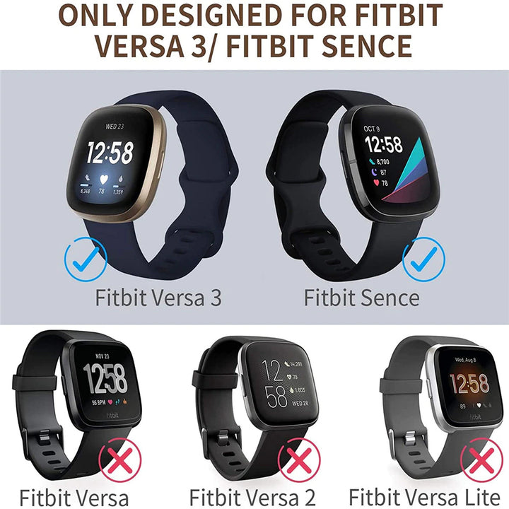 Replacement Bands Compatible with Fitbit Versa 3 and Fitbit SenseSoft TPU Sport Replacement Wristband for Men Women Image 8