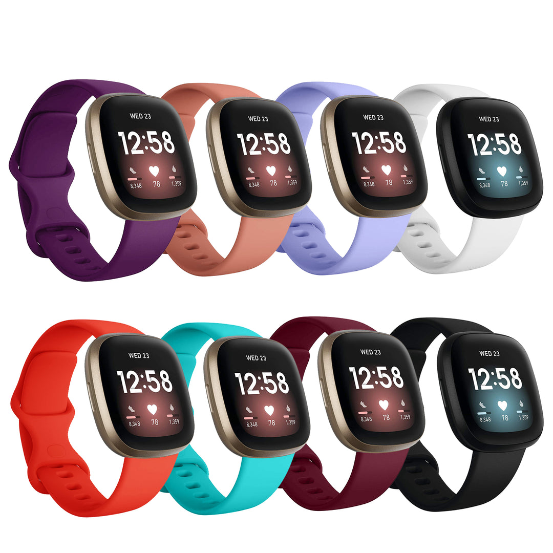 Replacement Bands Compatible with Fitbit Versa 3 and Fitbit SenseSoft TPU Sport Replacement Wristband for Men Women Image 9