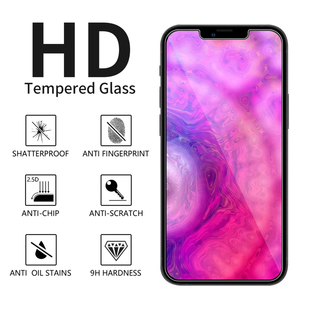 (3+3 PACK) 3 Pack Screen Protector and 3 Pack Camera Lens Protector Tempered Glass,Bubble Free,Easy Image 3