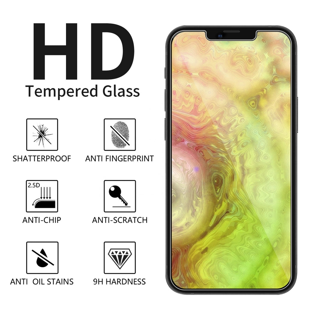 (3+3 PACK) 3 Pack Screen Protector and 3 Pack Camera Lens Protector Tempered Glass Image 3