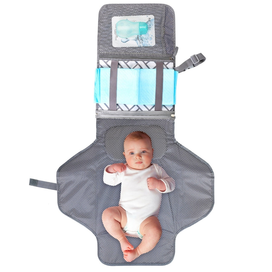 Foldable Baby Diaper Changing Pad Portable Diaper Changing Station Waterproof Nappy Changing Travel Mat Image 1