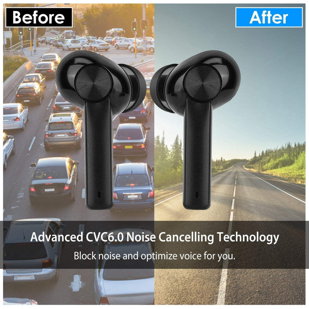 5.0 TWS Wireless Earbuds Touch Control Headphone in-Ear Earphone Headset Charging Case Built-in Mic Image 4