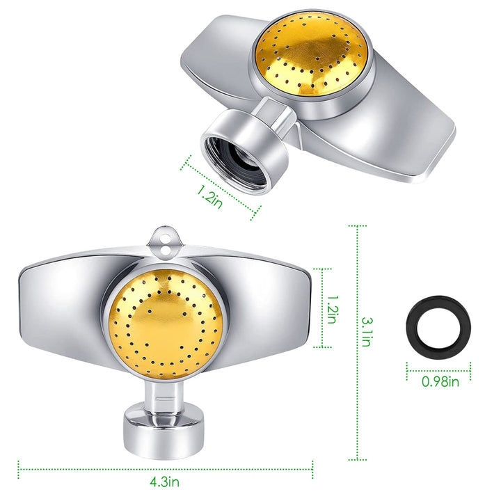 2Pcs Circular Spot Sprinkler 360 Degree Small Circle Sprinkler with Gentle Water Flow Covers up to 30FT Diameter Lawn Image 4