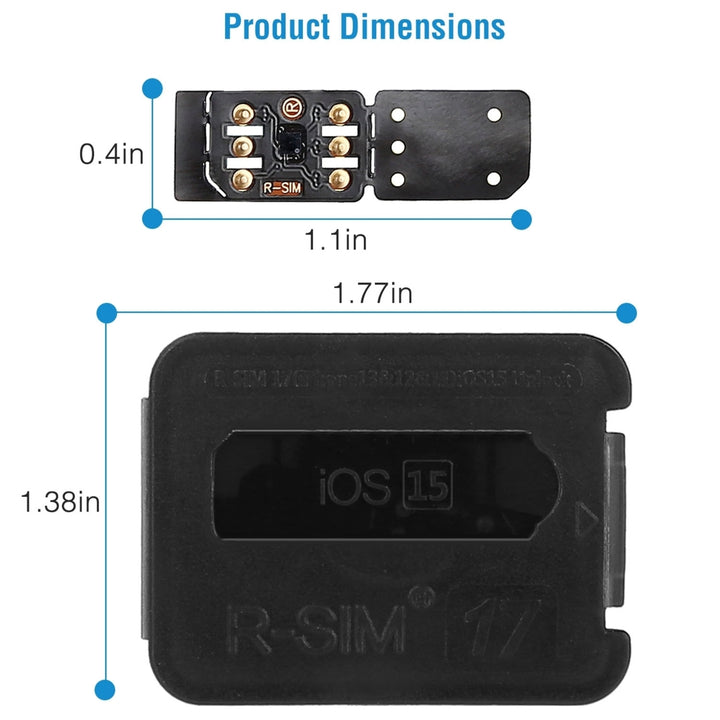 R-SIM17 Nano Unlock RSIM Card Fit for iPhone 13 12 11 Pro Max XR X 8 7 iOS15 Image 7