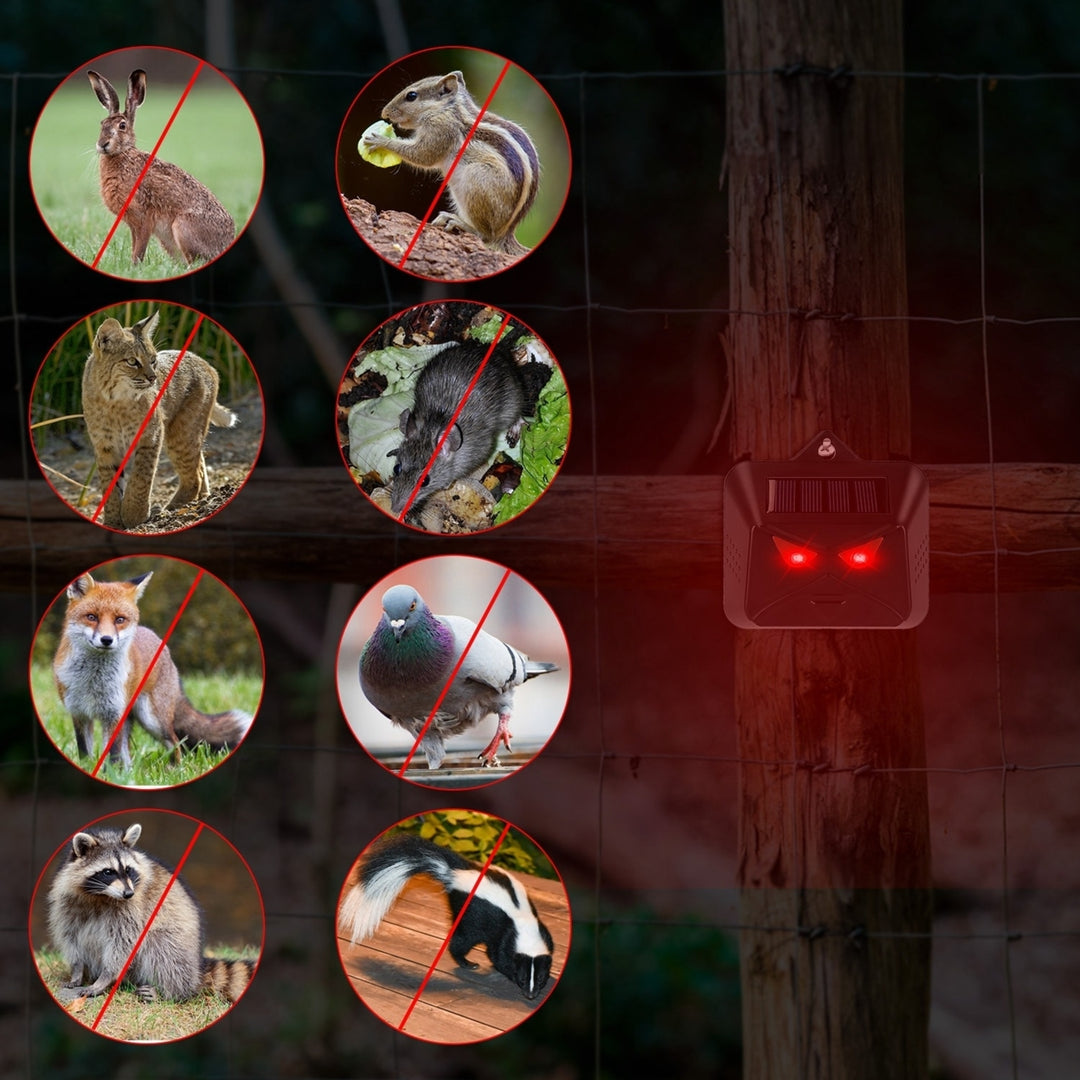 4Pcs Solar Predator Control Light Coyote Deterrent Deer Bird Repeller Lamp Animal Repellent for Garden Farm Image 4