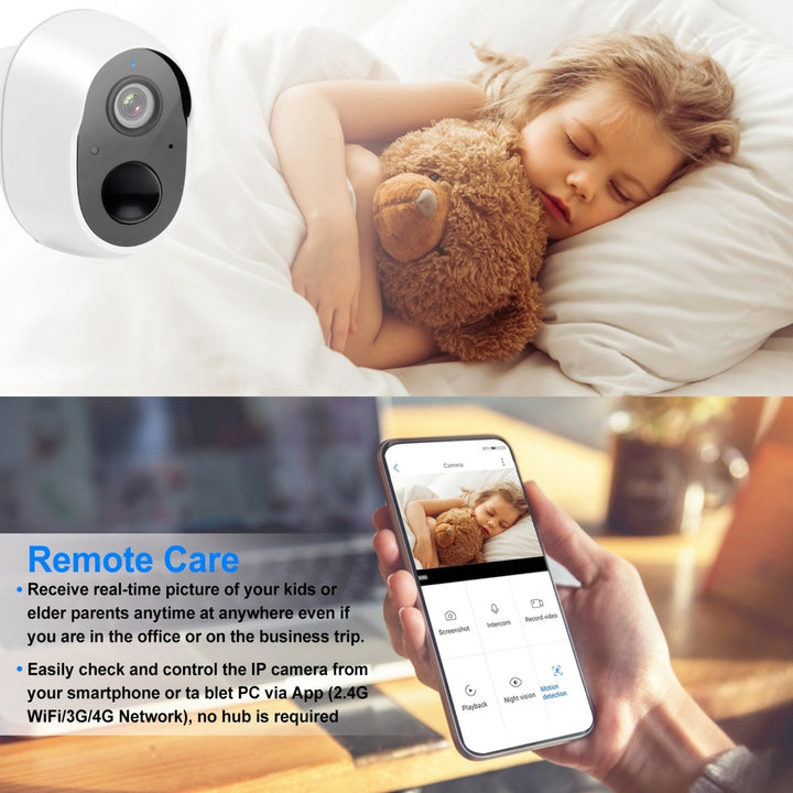 1080P FHD WiFi IP Camera Two-Way Audio Security Surveillance Camera IP65 Waterproof Motion Sensor Night Vision Network Image 2