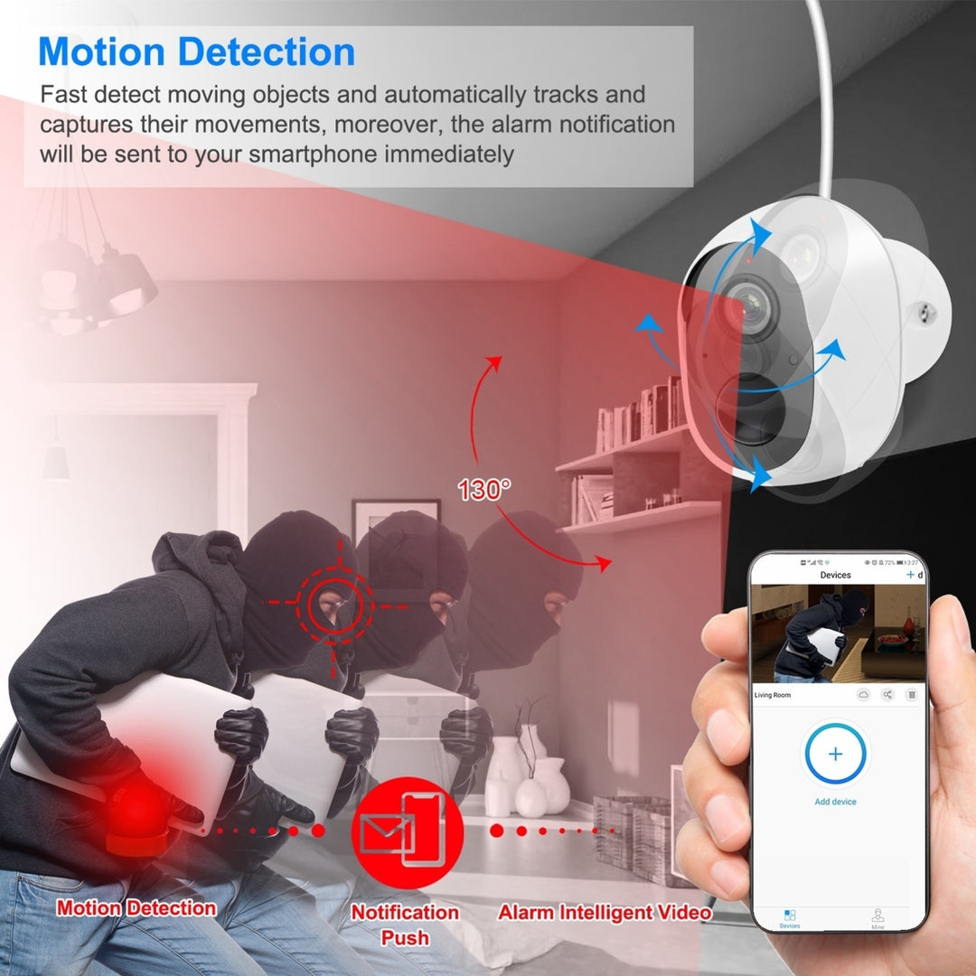 1080P FHD WiFi IP Camera Two-Way Audio Security Surveillance Camera IP65 Waterproof Motion Sensor Night Vision Network Image 7