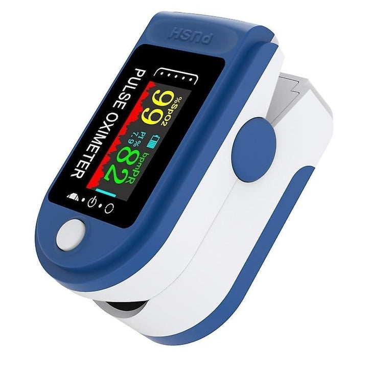 Pulse Oximeter Blood Oxygen Saturation Heart Rate Spo2 Monitor With Lanyard Image 1