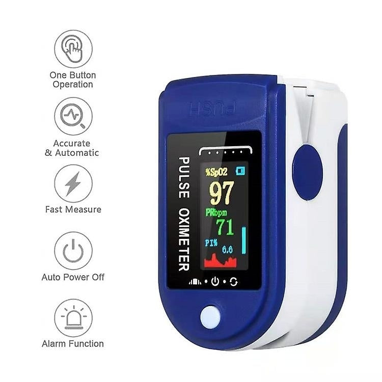 Pulse Oximeter Blood Oxygen Saturation Heart Rate Spo2 Monitor With Lanyard Image 6