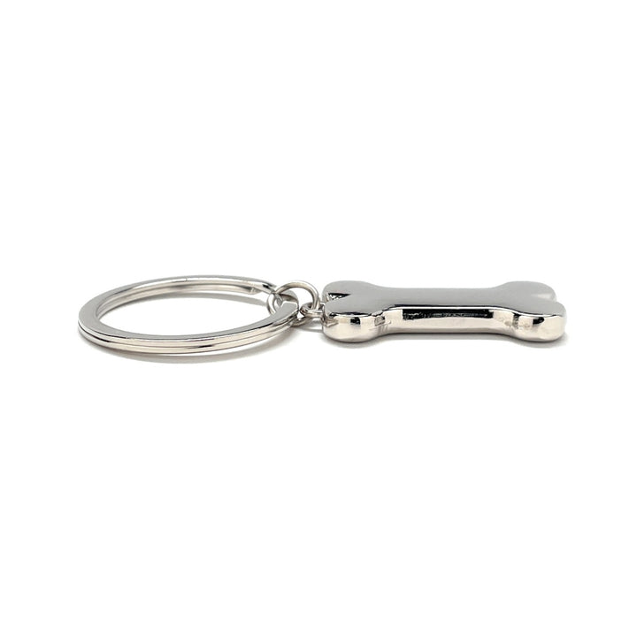 Dog Bone Keychain Silver Bone Charm Car Key Chain with Key Ring Dog Pet Gift Bag Purse Charm Image 4