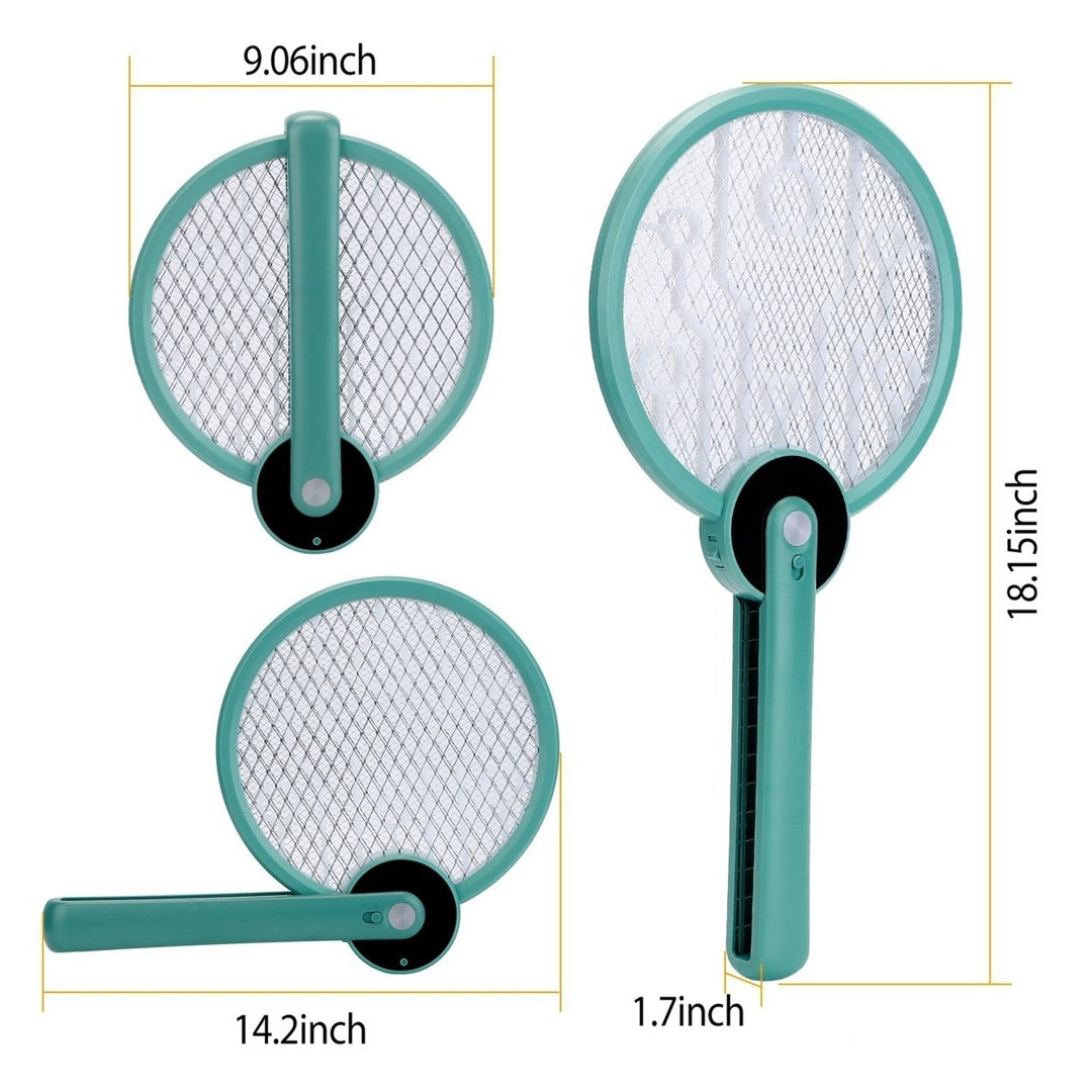 Electric Mosquito Swatter Bug Zapper Fly Insect Killer Lamp 2 in 1 Foldable Harmless Odorless Noiseless Trap Catcher Image 7