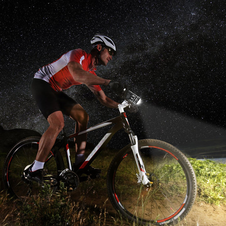 USB Rechargeable LED Bike Headlight IPX6 Waterproof Aluminum Alloy Front Light Image 2