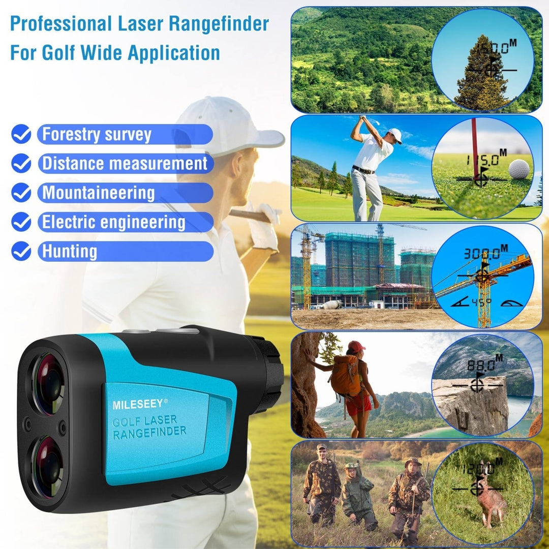 Professional Precision Laser Golf Rangefinder 656Yard 6X Magnification Distance Angle Speed Measurement For Golf Hunting Image 6