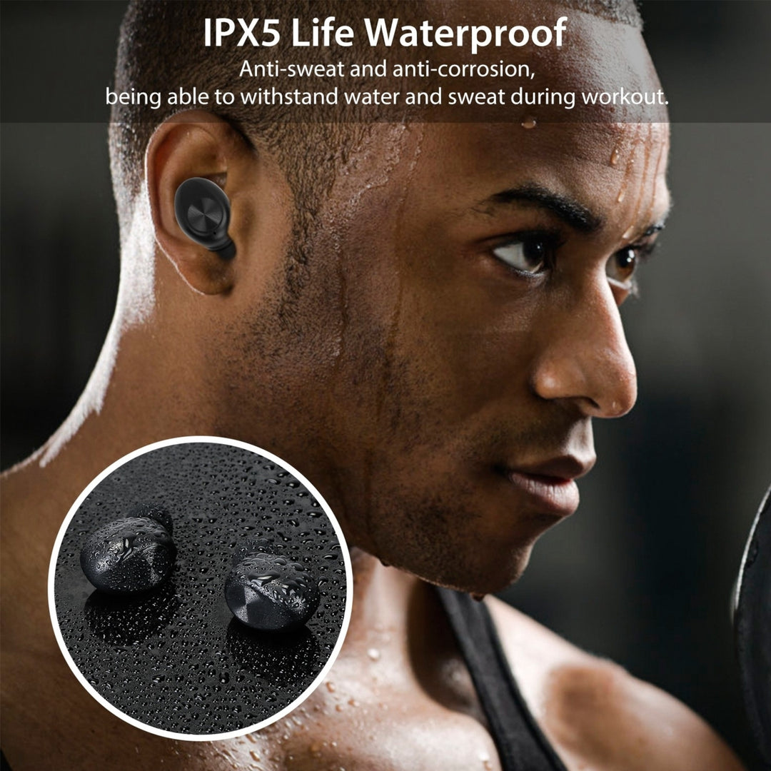 Wireless 5.1 TWS Earbuds In-Ear Stereo Headset Noise Canceling Earphone Mic Magnetic Charging Dock For Driving Working Image 6