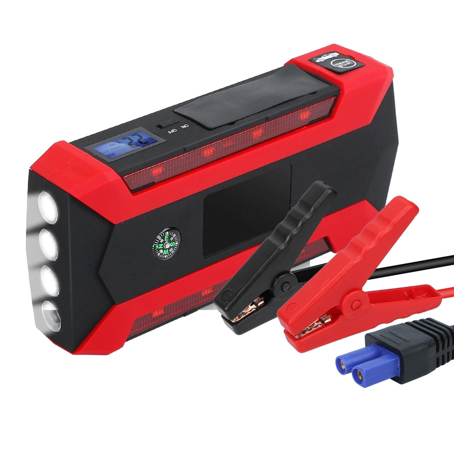 Car Jump Starter Booster 1000A Peak 20000mAh 12V Battery Charger Up to 6.0L Gas or 3.0L Diesel Engine LCD Screen 3 Modes Image 1