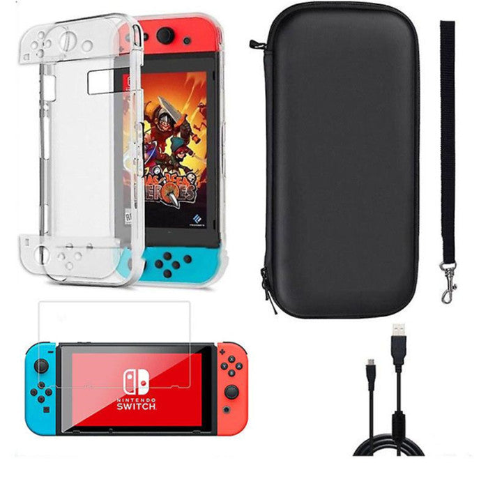 Carrying Case Accessories Bag Shell Cover Charging Cable Screen Protector For Nintendo Switch Image 1