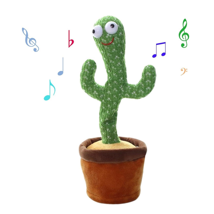 Cactus Plush Toy Shaking Dancing Recording Lighting Cactus Image 1