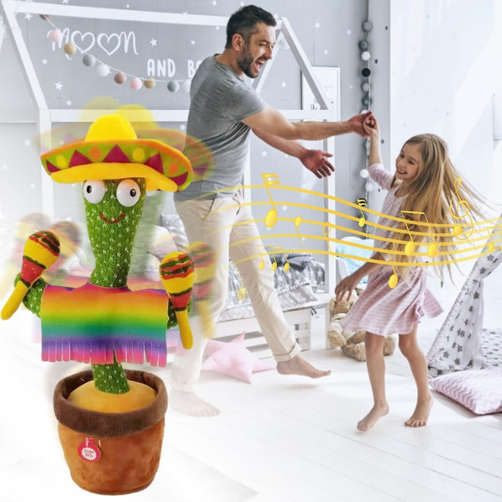 Cactus Plush Toy Shaking Dancing Recording Lighting Cactus Image 7