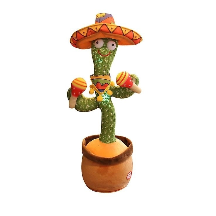 Cactus Plush Toy Shaking Dancing Recording Lighting Cactus Image 8