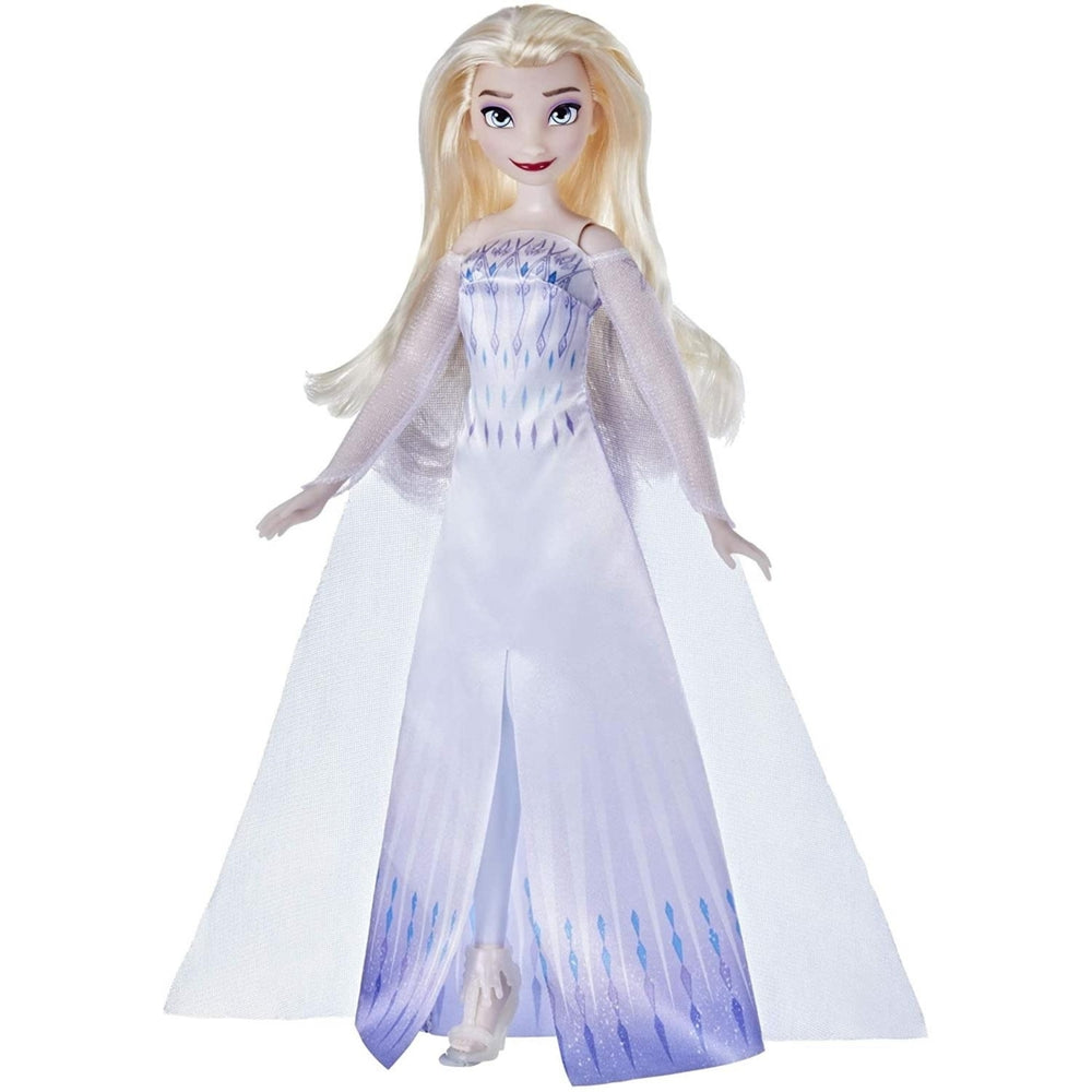 Disney Frozen 2 Queen Elsa Fashion Doll Blonde Blue Gown Cape Posable Hasbro Image 2