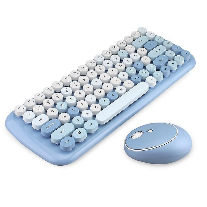 Mofii Wireless Mini Candy Keyboard Mouse Combo Set Mix Color 2.4g Image 1