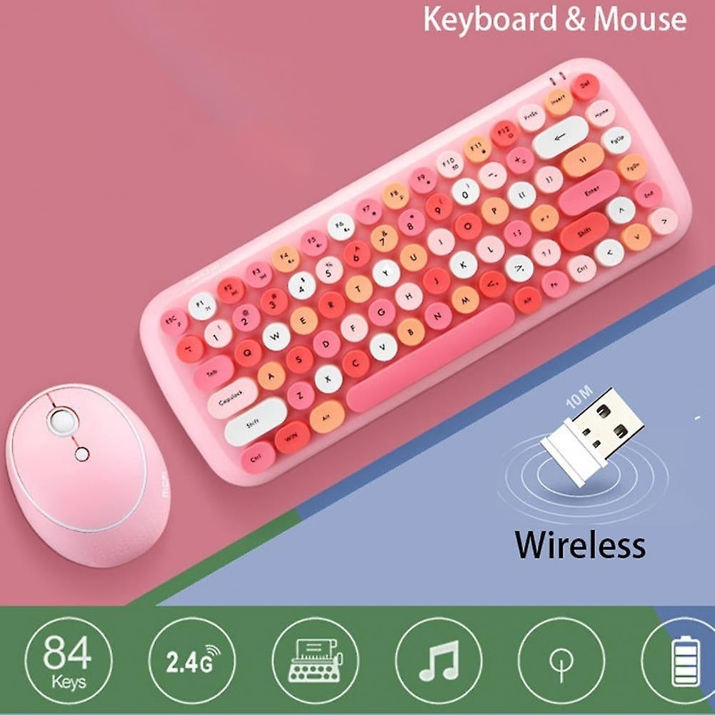 Mofii Wireless Mini Candy Keyboard Mouse Combo Set Mix Color 2.4g Image 8