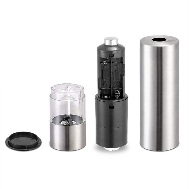 Electric Salt Pepper Grinder with Light Adjustable Coarseness Stainless Steel Salt Pepper Shaker Image 8