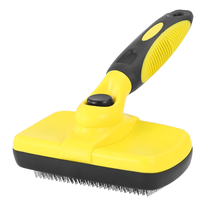 Self Cleaning Slicker Brush Pets Dogs Grooming Shedding Tools Pet Hair Grooming Remover Image 1