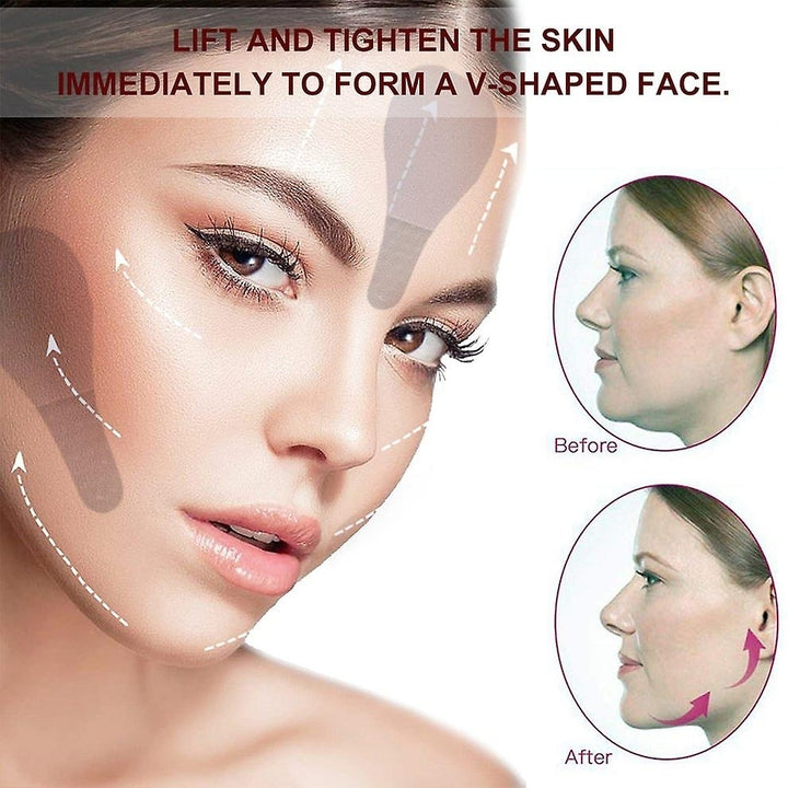 Invisible Face Lift Stickers Set Instant Face Lift Tape Elasticity Neck Eye Lift Patch Image 3