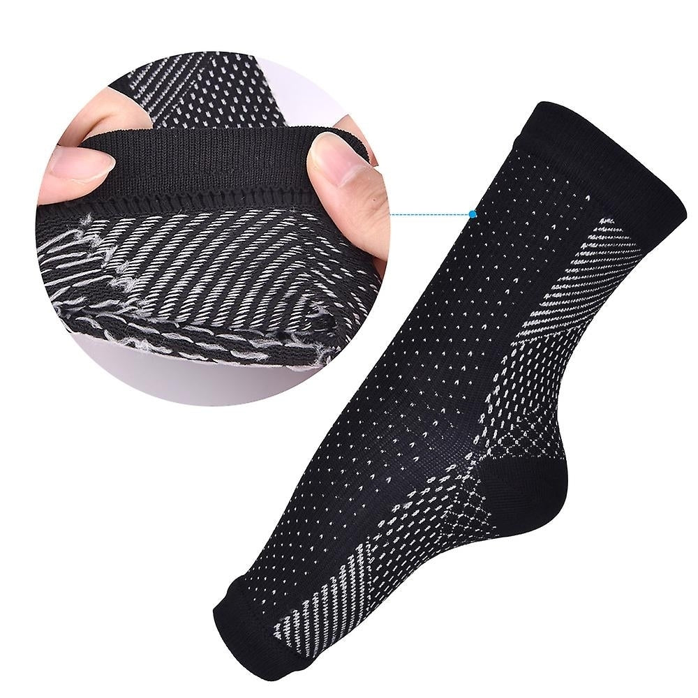 Compression Socks Ankle Bandage Open Toe Plantar Fasciitis Socks Pain Relief Sleeves Image 4