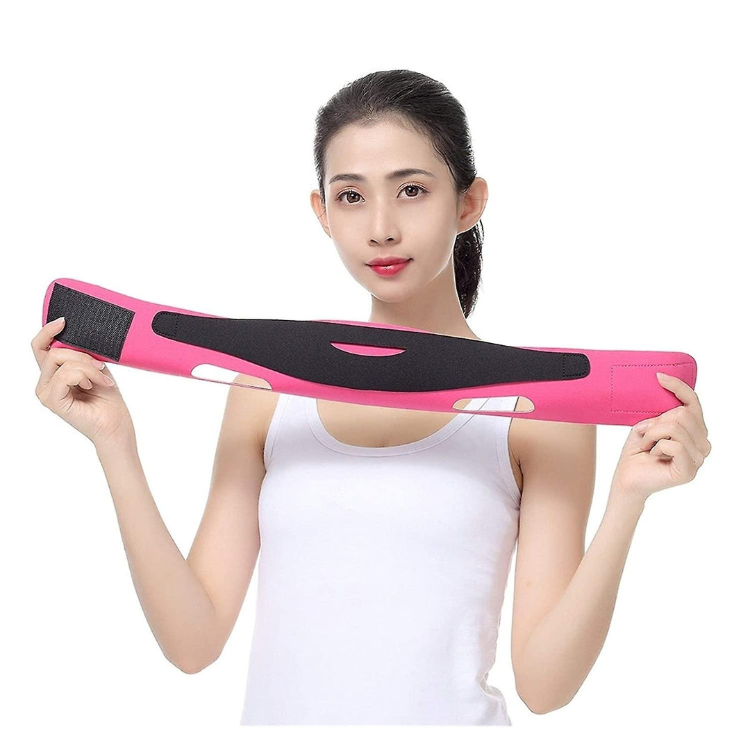 Face Lifting Belt V Line Bandage Facial Slimming Strap Double Chin Reducer Face Shaper Image 2