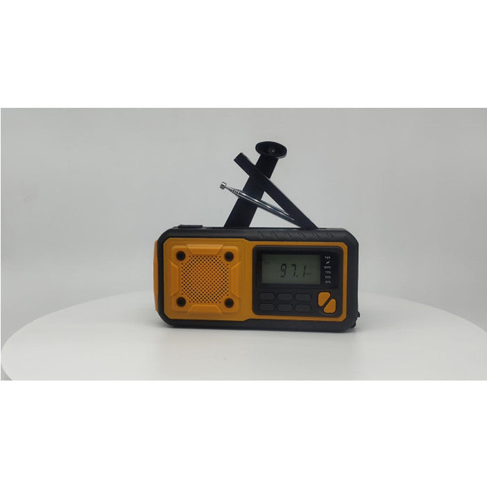 Solar Powered Radio Portable Radio Multifunction Radio Led Flashlight Orange Image 2