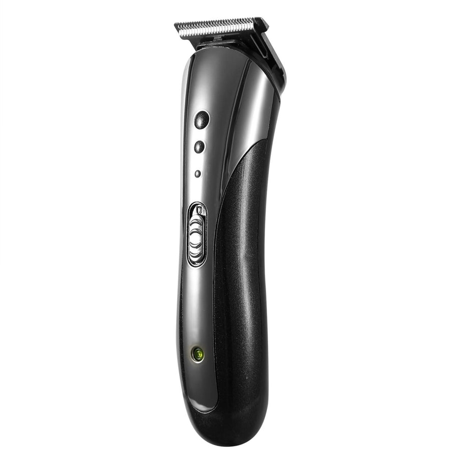 Mens Electric Hair Clipper Trimmer Rechargeable Beard Shaver Black 3-in-1 Kit Image 1