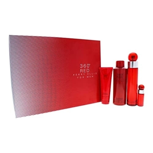 Perry Ellis 360 Red 4pc Perfume set for Men Image 3