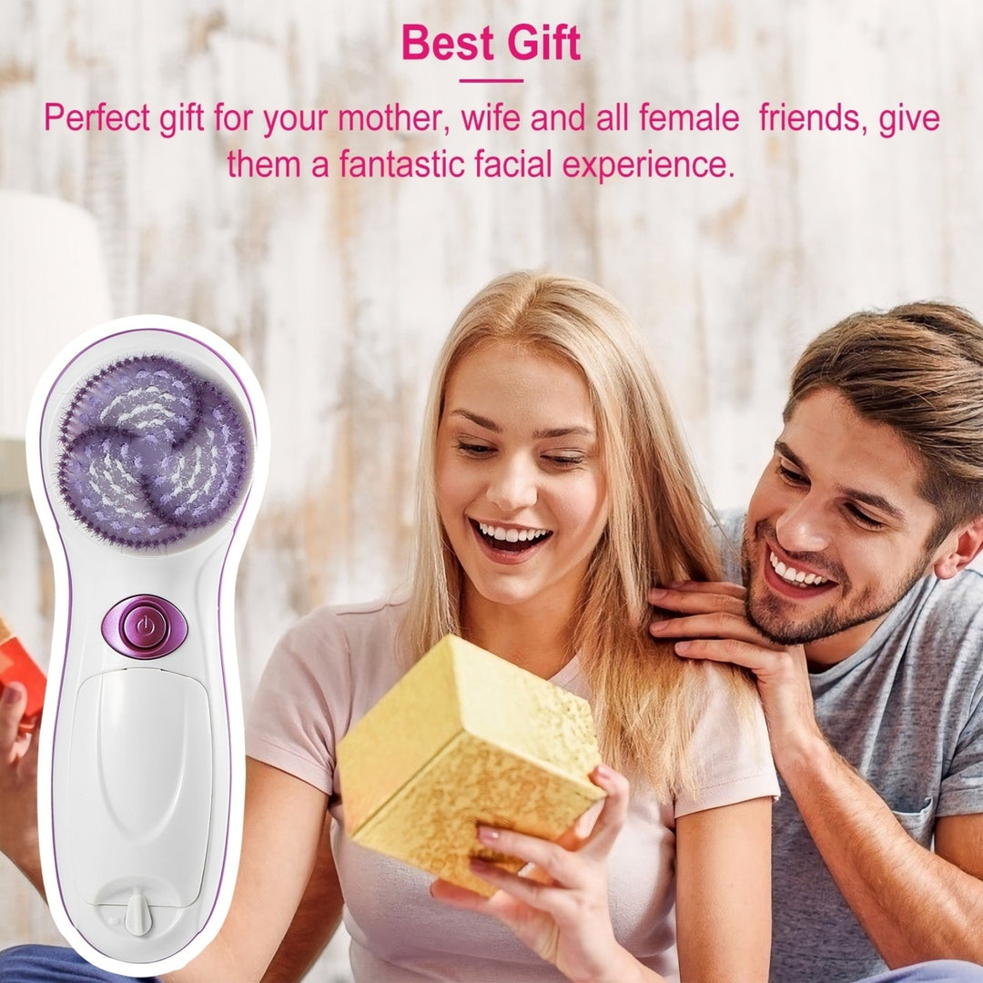 Multi - functional Electric Cleansing 5 in 1 Face Waterproof Spin Brush Image 6
