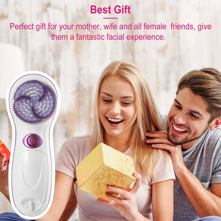 Multi - functional Electric Cleansing 5 in 1 Face Waterproof Spin Brush Image 6