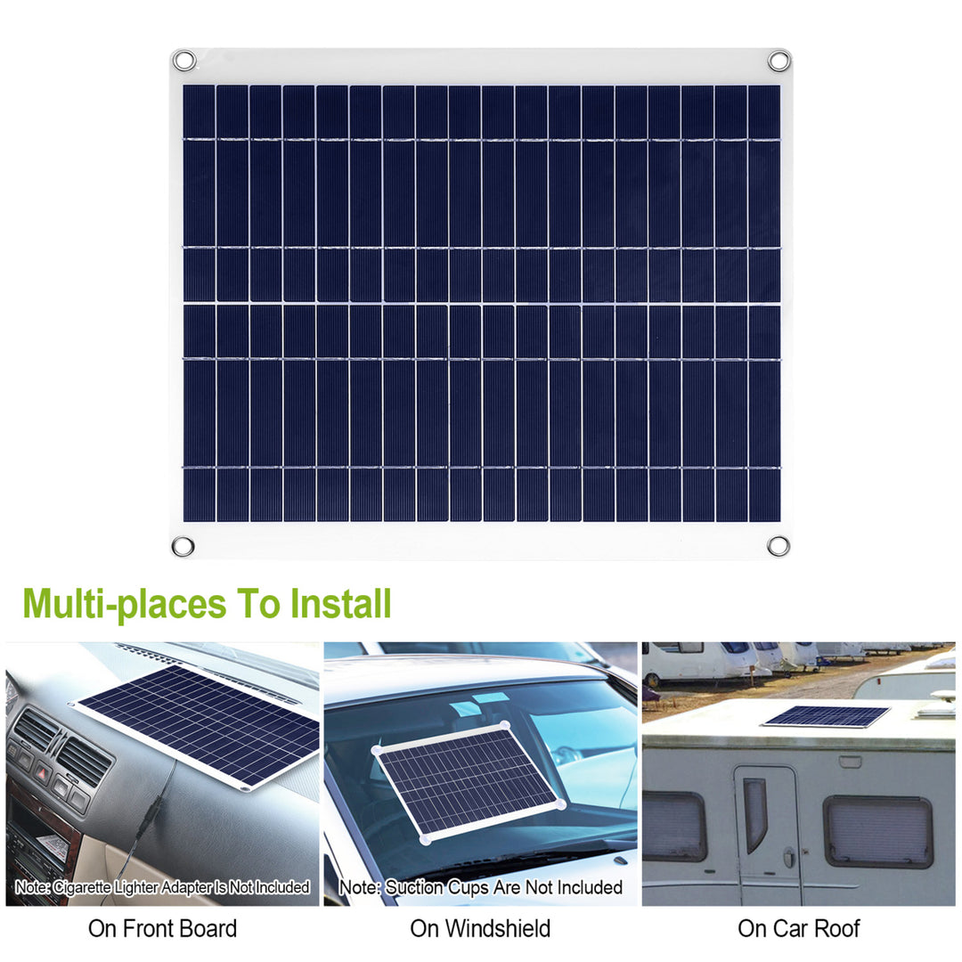 Outdoor Solar Panel 12V 25W Car Battery Charger IP68 Waterproof Image 6