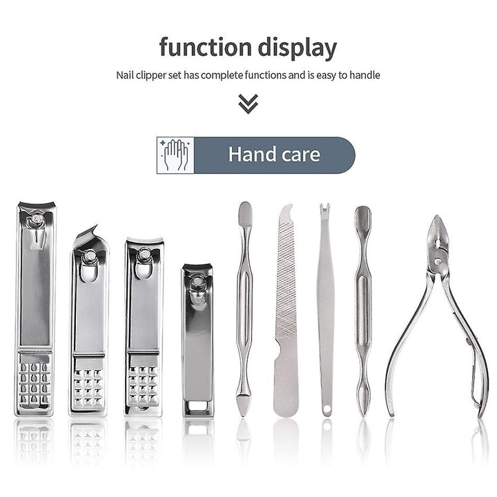 26pcs Nail Clippers Manicure Pedicure Set Nail Cutter Scissors Cuticle Nipper Nail Tools Image 3