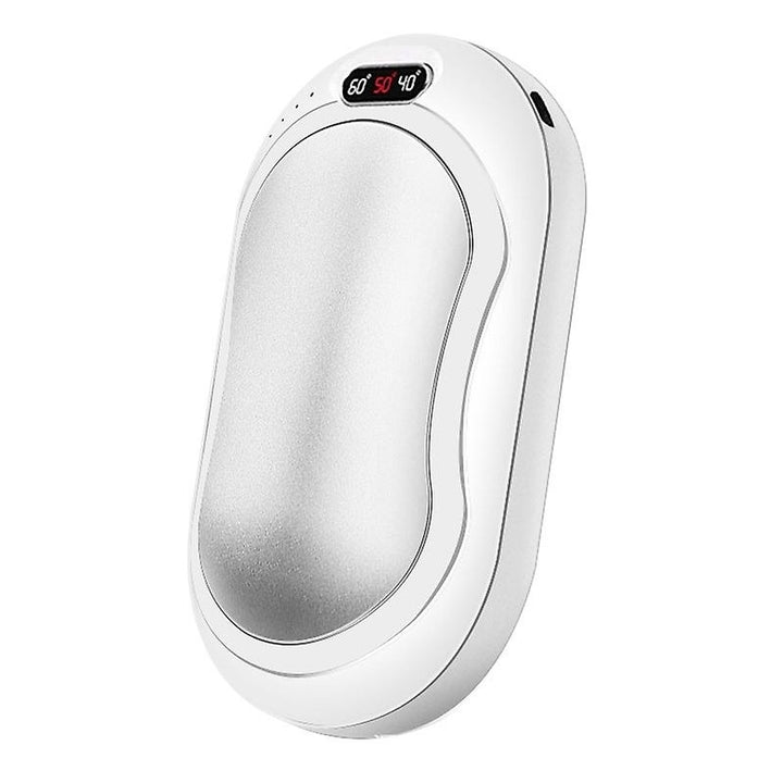 3 In 1 Electric Hand Warmer Power Bank Rechargeable Pocket Heater Led Flashlight Image 8