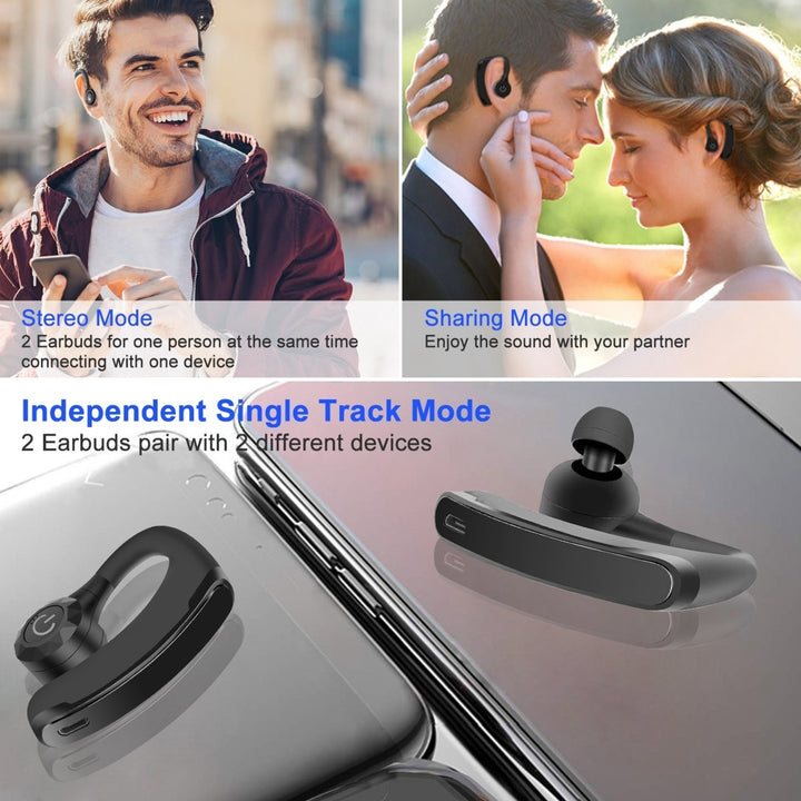 True Wireless Earbuds Wireless V5.0 Stereo Earphones Waterproof Headphones Image 6