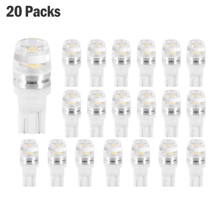 20Pcs T10 2323SMD LED Car Light Bulbs 500lm 6500K White Auto Lamps 10mm Image 1