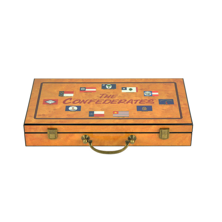 Wooden Casino Storage Box with Handle Suitable for 300pcs Casino Game Chips 2 Deck Cards 5 dice Image 2