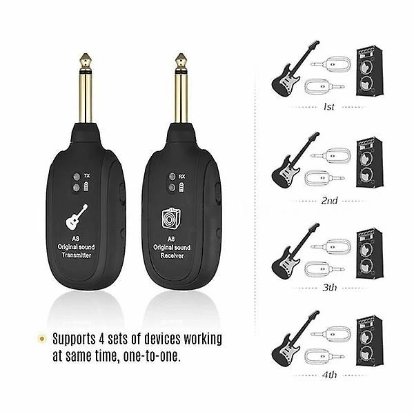 Original Sound Receiver Uhf Guitar Wireless System Transmitter Set Image 4