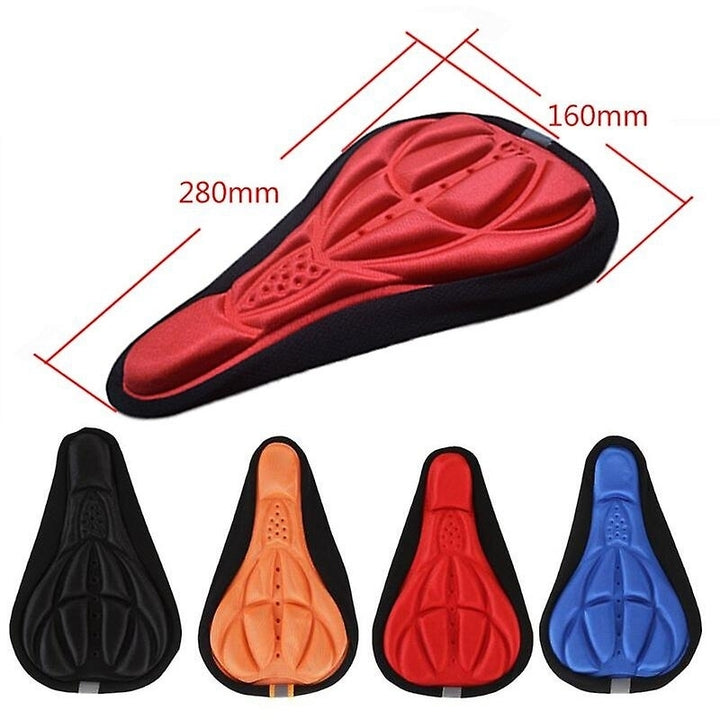 3d Soft Bicycle Saddle Cover Cycling Seat Mat Cushion For Mtb Road Bike Image 6